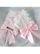 Silk Ribbon Bowknot White Lace Children Lolita Headband