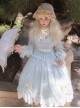 Elegant Pure Color Princess Streamer Yarn Simple Fairy Classic Lolita Long Sleeve Dress