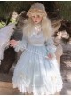 Elegant Pure Color Princess Streamer Yarn Simple Fairy Classic Lolita Long Sleeve Dress