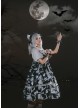 Wolf Detective Series JSK Printing Black Sweet Lolita Sling Dress