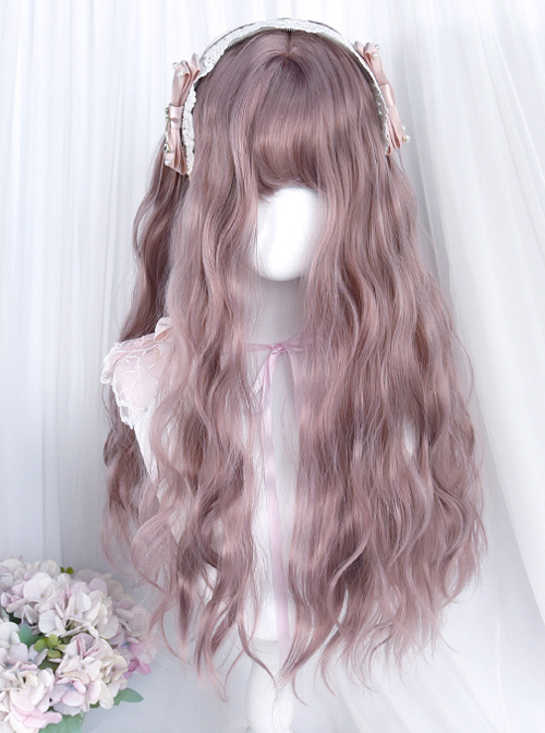 Thin Rattan Pink Long Wool-curly Wig Classic Lolita Wigs