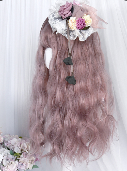 Thin Rattan Pink Long Wool-curly Wig Classic Lolita Wigs