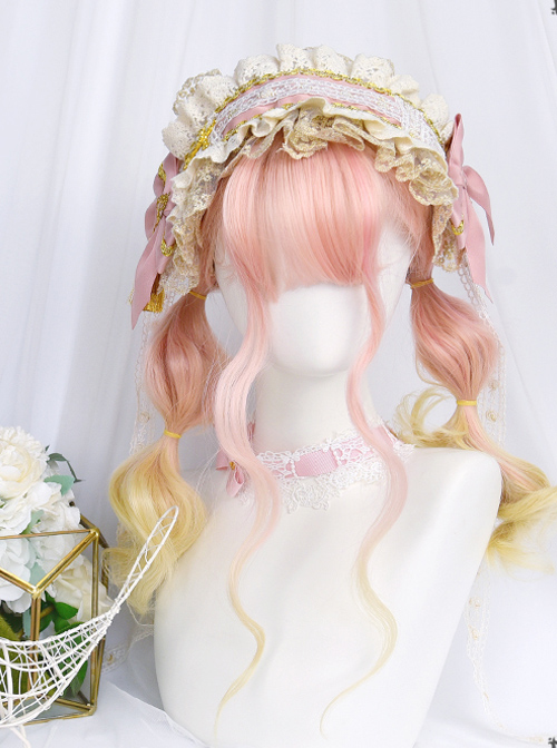 Cute Medium Length Wool-curly Wig Sweet Lolita Wigs