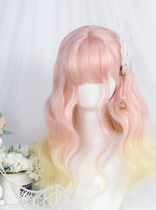 Cute Medium Length Wool-curly Wig Sweet Lolita Wigs