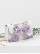 Ruffle Lace Handbag Bowknot Pearl Sweet Lolita Shoulder Bag