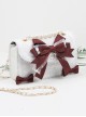 Ruffle Lace Handbag Bowknot Pearl Sweet Lolita Shoulder Bag