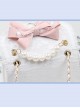 Ruffle Lace Handbag Bowknot Pearl Sweet Lolita Shoulder Bag