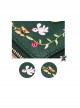 Vine Embroidery Cute Miffy Rabbit Elegant Classic Lolita Dark Green Short Folding Wallet