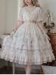 Star Moon Series OP Chiffon Elegant Classic Lolita Short Sleeve Long Dress