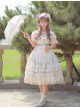 Star Moon Series OP Chiffon Elegant Classic Lolita Short Sleeve Long Dress