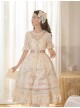 Star Moon Series OP Chiffon Elegant Classic Lolita Short Sleeve Long Dress