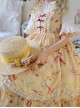 A Little Sparrow Series Pastoral Style Cute Printing Sweet Lolita Yellow Sling Dress