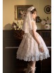 Floating Moon Dark Night Series JSK Floating Moon Apricot Organza Classic Lolita Sling Dress