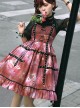 Bomb Strawberry Series JSK Sweet Hot Girl Strawberry Printing Sweet Lolita Red Sling Dress