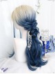 Natural Blue Gentle Gradient Long Curly Wig Classic Lolita Wigs