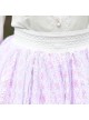 Gentle Butterfly Printing Classic Lolita White Lace Purple Skirt