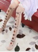 Chocolate Bowknot Printing Sweet Lolita Stockings