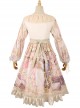 Beginning Of Sun And Moon Series OP Vintage Printing Elegant Classic Lolita Long Sleeve Dress