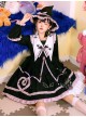 Magic House Series OP Cute Little Devil Cat Ears Pointed Collar Gothic Lolita Halloween Long Sleeve Thick Dress