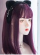 Dark Purple Long Straight Wig Sweet Cool Grape Color Punk Lolita Wigs