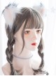 Natural Aoki Linen Ash Braid Wig Double Ponytails Daily Cute Sweet Lolita Wigs