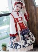 Cute Panda Series Printing Chinese Style Autumn Winter Children Sweet Lolita Kids Long Sleeve Dress