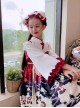 Cute Panda Series Printing Chinese Style Autumn Winter Children Sweet Lolita Kids Long Sleeve Dress