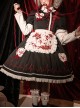 Scarlet Cross Series OP Conventional Style Halloween Nurse Blood Printing Gothic Lolita Long Sleeve Dress