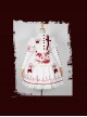 Scarlet Cross Series OP Conventional Style Halloween Nurse Blood Printing Gothic Lolita Long Sleeve Dress