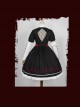 Scarlet Cross Series OP Conventional Style Halloween Nurse Blood Printing Gothic Lolita Long Sleeve Dress