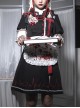 Scarlet Cross Series OP Short Style Blood Printing Halloween Nurse Gothic Lolita Long Sleeve Dress