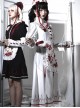 Scarlet Cross Series OP Long Style Blood Printing Halloween Nurse Gothic Lolita Long Sleeve Dress