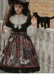 The Witch Image Series Lantern Sleeve OP Darkness Style Loli Halloween Gothic Lolita Long Sleeve Dress