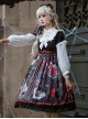 The Witch Image Series Lantern Sleeve OP Darkness Style Loli Halloween Gothic Lolita Long Sleeve Dress