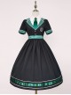 Magic Academy Series Daily Version OP Halloween Small High Waist School Lolita Short Sleeve Dress