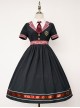 Magic Academy Series Daily Version OP Halloween Small High Waist School Lolita Short Sleeve Dress