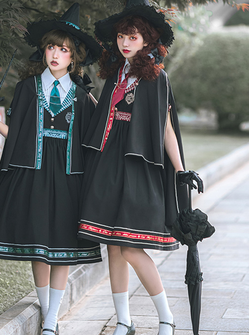 Magic Academy Series Daily Version OP Halloween Small High Waist School Lolita Short Sleeve Dress