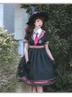 Magic Academy Series Daily Version OP Halloween Small High Waist School Lolita Short Sleeve Dress