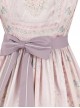 Flowers Wall Series JSK Printing Light Purple Chiffon Elegant Classic Lolita Sling Dress