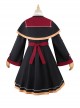 Magic Notice Series OP Retro School Lolita Autumn Winter Black Long Sleeve Dress