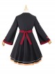 Magic Notice Series OP Retro School Lolita Autumn Winter Black Long Sleeve Dress