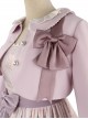 Flowers Wall Series Doll Collar Purple Elegant Classic Lolita Woolen Small Coat