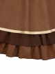 Kitten Detective Series Brown Open Front Retro School Lolita Sleeveless Dress