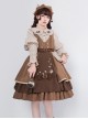 Kitten Detective Series Doll Collar Ruffle School Lolita Beige Long Sleeve Shirt