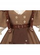 Kitten Detective Series Retro School Lolita Brown Small Shawl