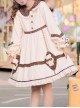 Coffee Bears Series OP Doll Collar Sweet Lolita Autumn Winter Apricot Long Sleeve Dress