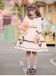 Coffee Bears Series OP Doll Collar Sweet Lolita Autumn Winter Apricot Long Sleeve Dress