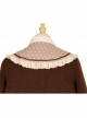 Coffee Bears Series Brown Cute Sweet Lolita Autumn Winter Sheep Horn Buttons Woolen Short Coat