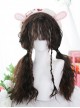 Cute Sheep Roll Fluffy Egg Roll Long Curly Wig Sweet Lolita Lolita Double Ponytail Plait Wigs