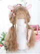 Cute Sheep Roll Fluffy Egg Roll Long Curly Wig Sweet Lolita Lolita Double Ponytail Plait Wigs